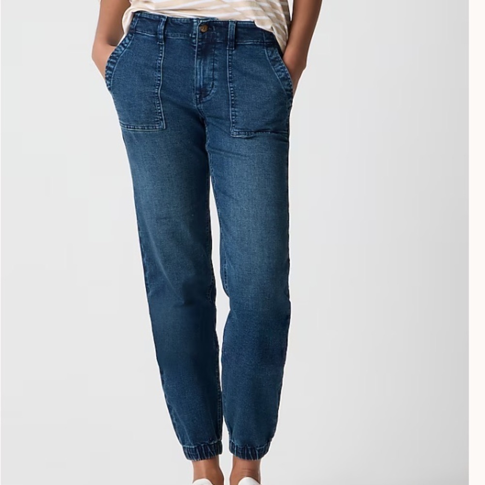 NWOT j crew Utility jogger jean in signature stretch+